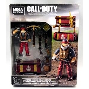Mega Construx Call of Duty Armored Division Weapon‎ Crate 34 Pieces SEALED NEW